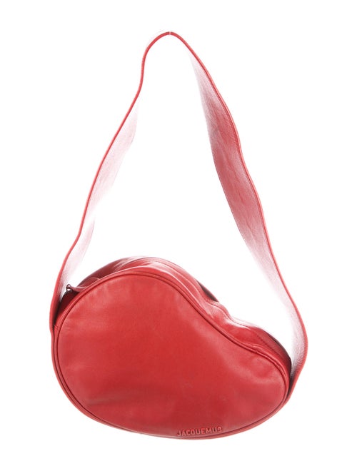 Jacquemus Leather Shoulder Bag Red