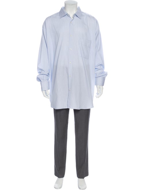 Jacquemus Oversized Striped Dress Shirt Blue