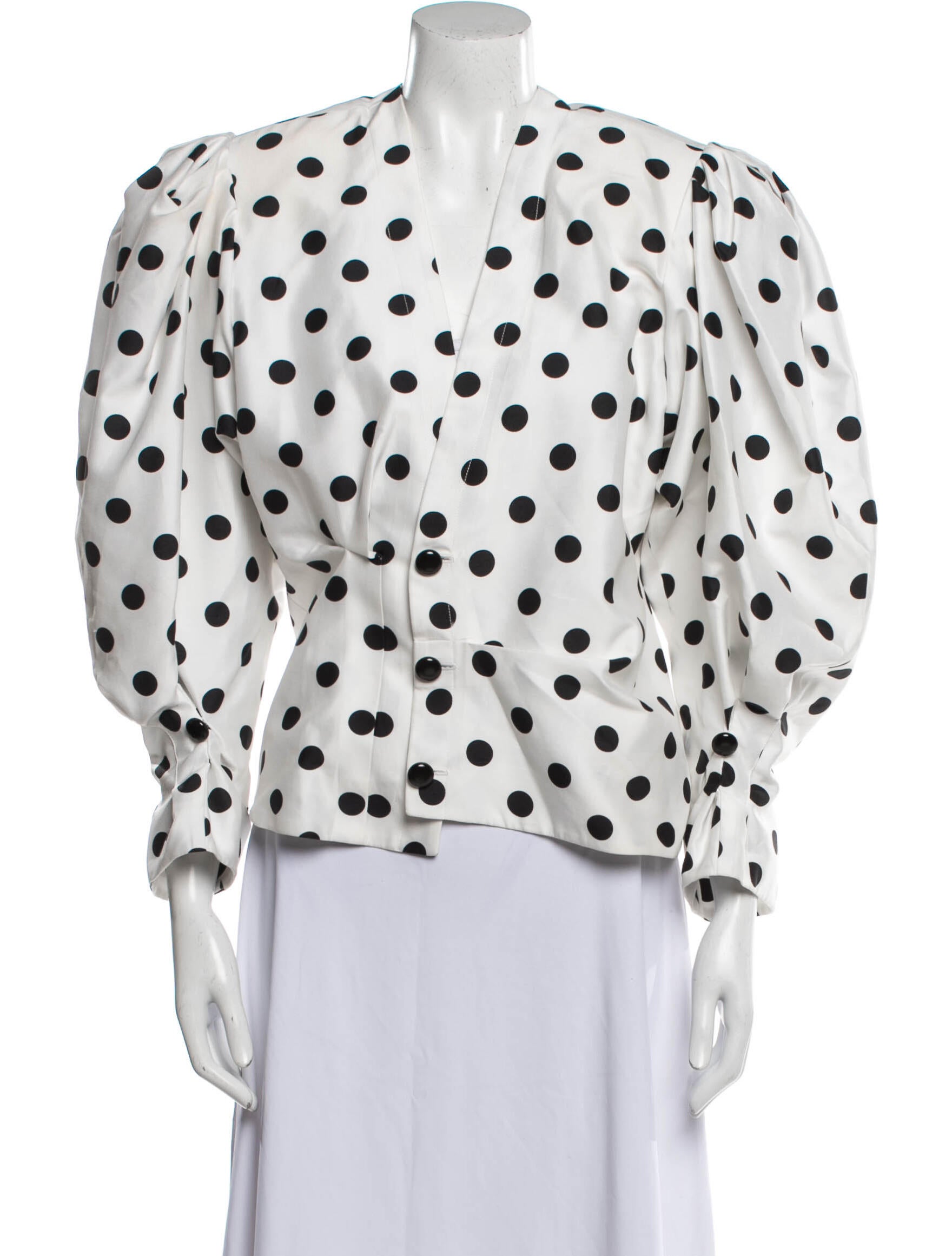 Jacquemus Polka Dot Print Jacket - White Jackets, Clothing