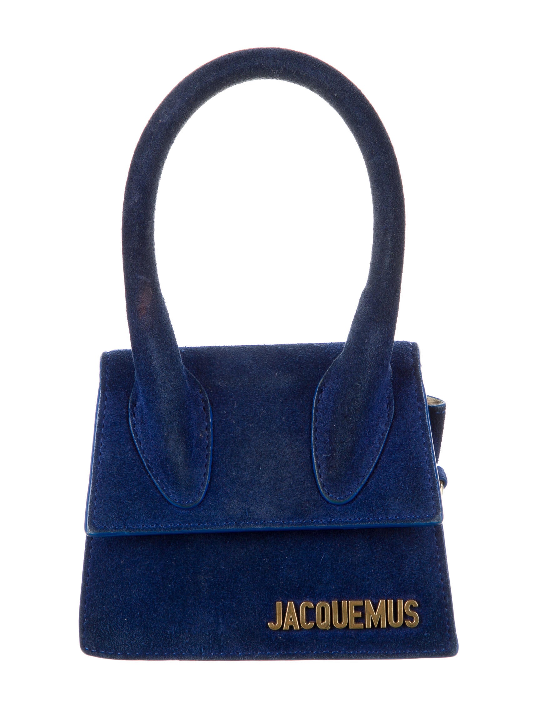 Jacquemus Le Chiquito Embossed Mini Bag Blue Mini Bags, Handbags