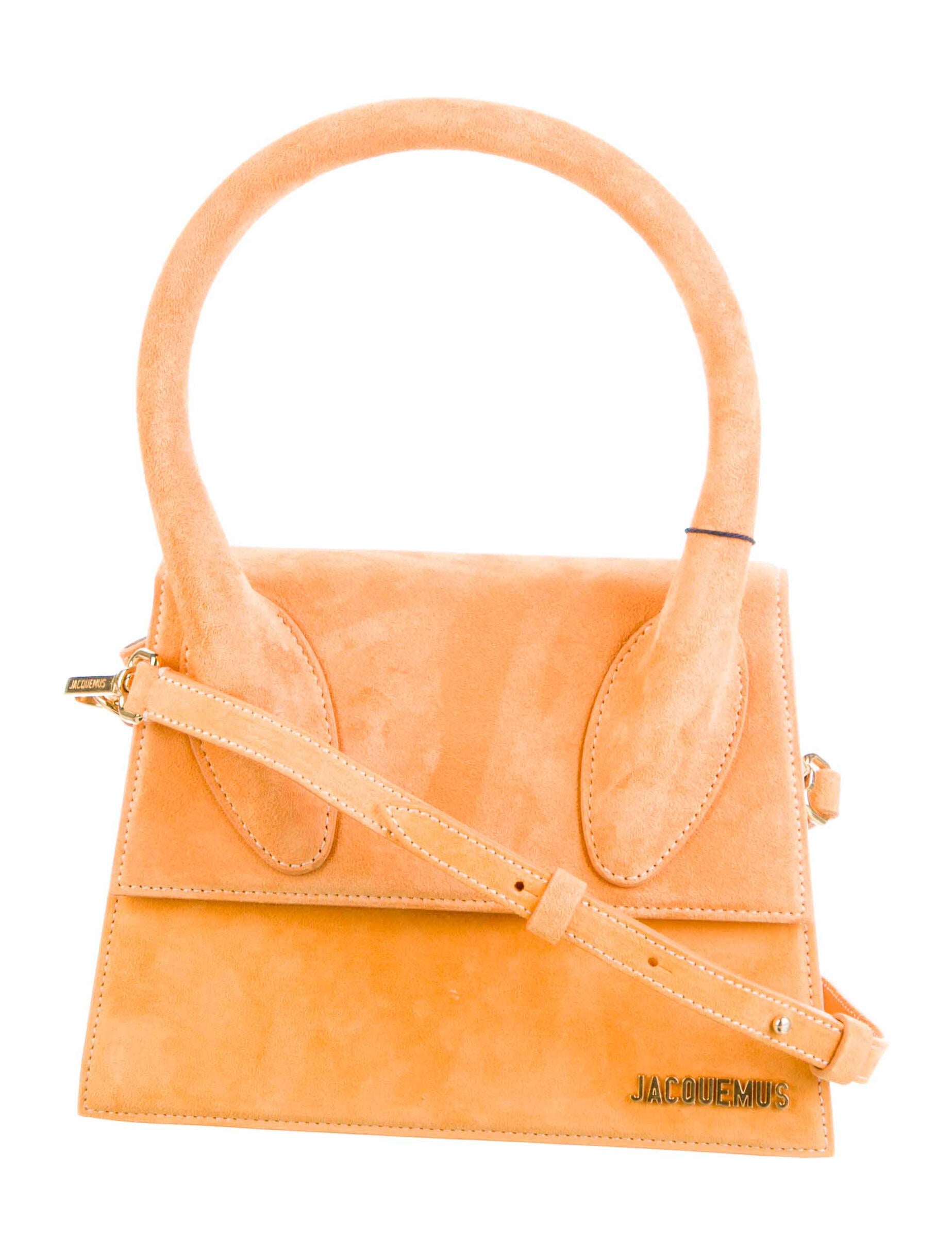 Jacquemus Suede Le Grand Chiquito Bag w/ Tags Yellow Shoulder Bags