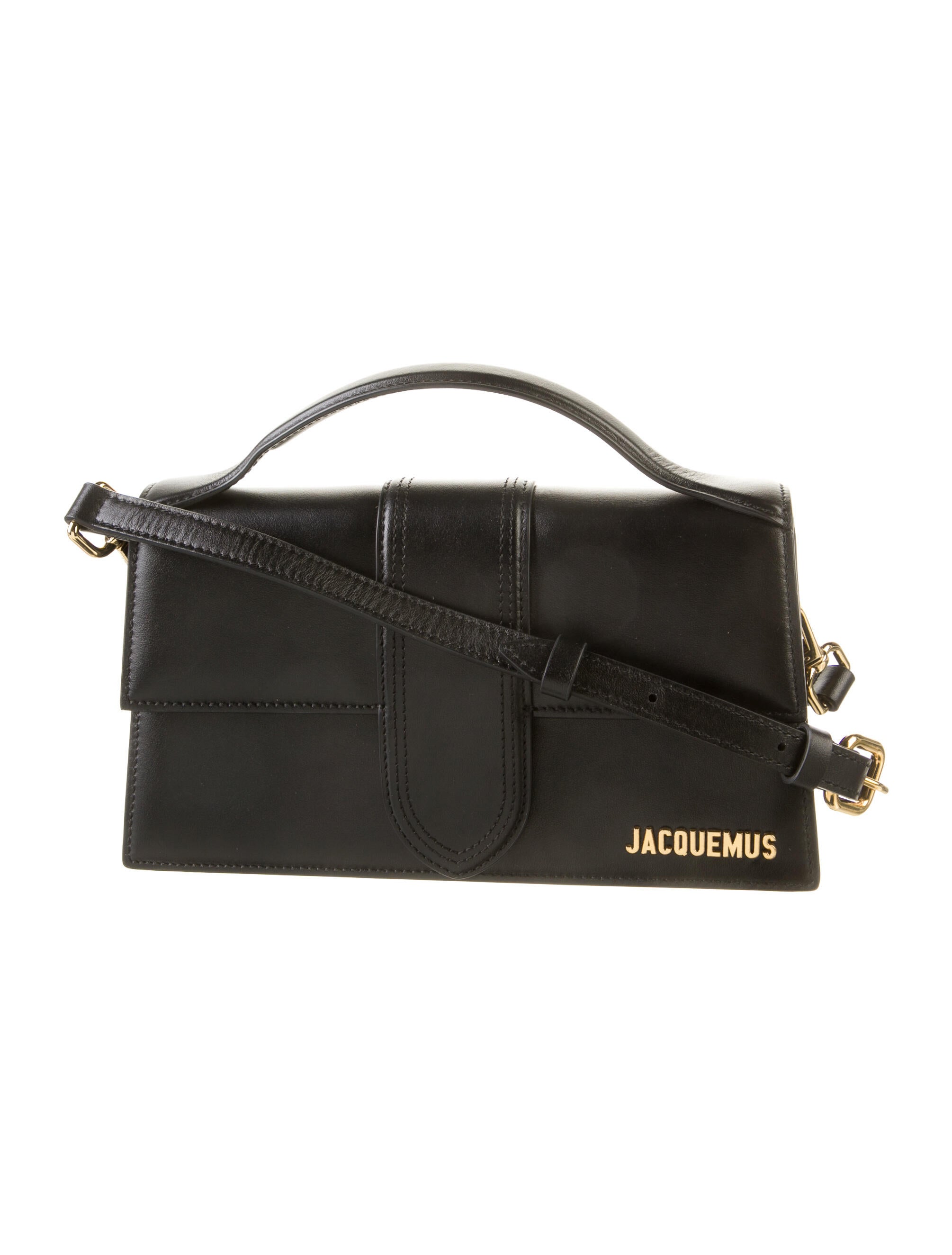 Jacquemus Le Grand Bambino Black Shoulder Bags, Handbags WJQ38085