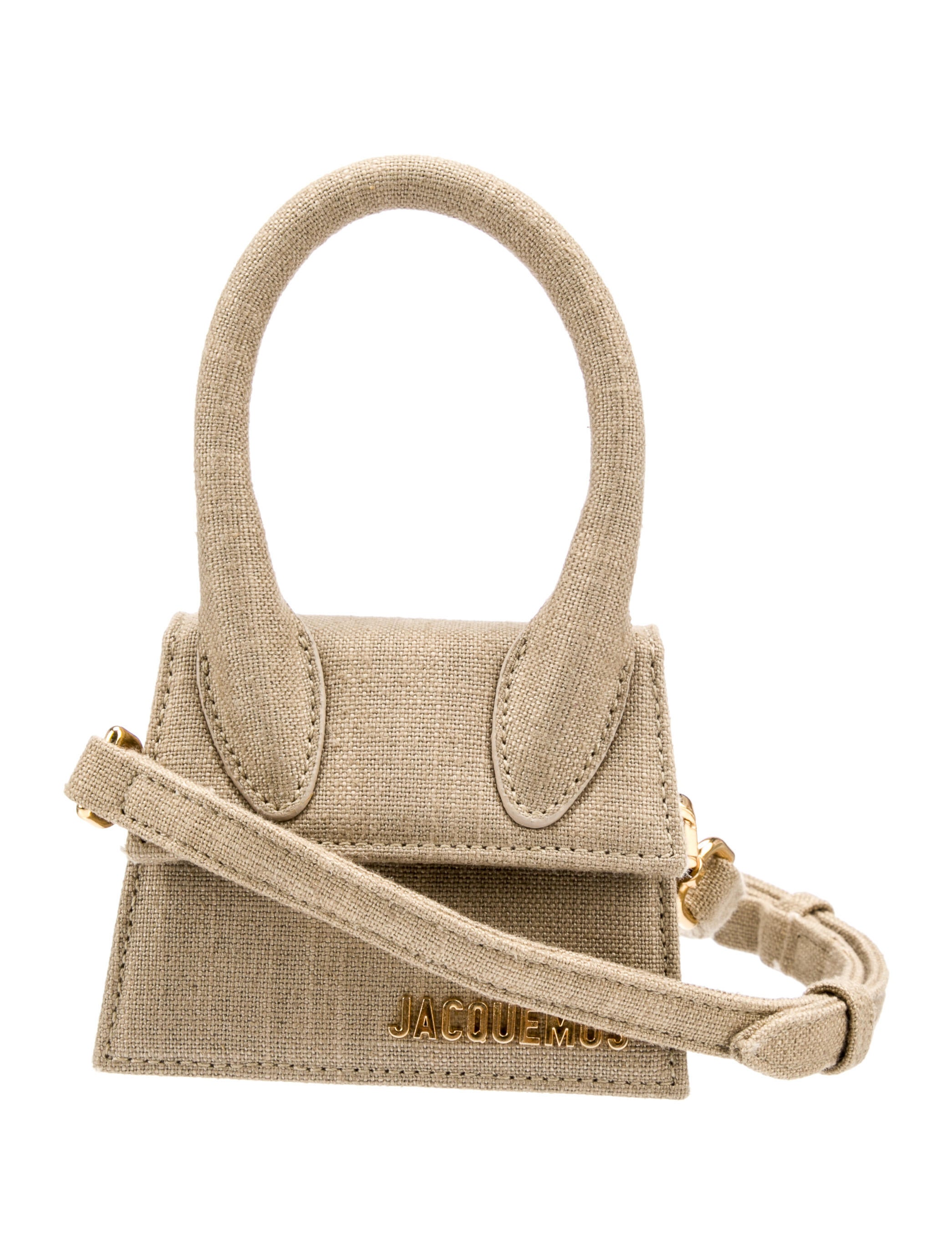 Jacquemus Canvas Mini Bag Neutrals Mini Bags, Handbags WJQ41501