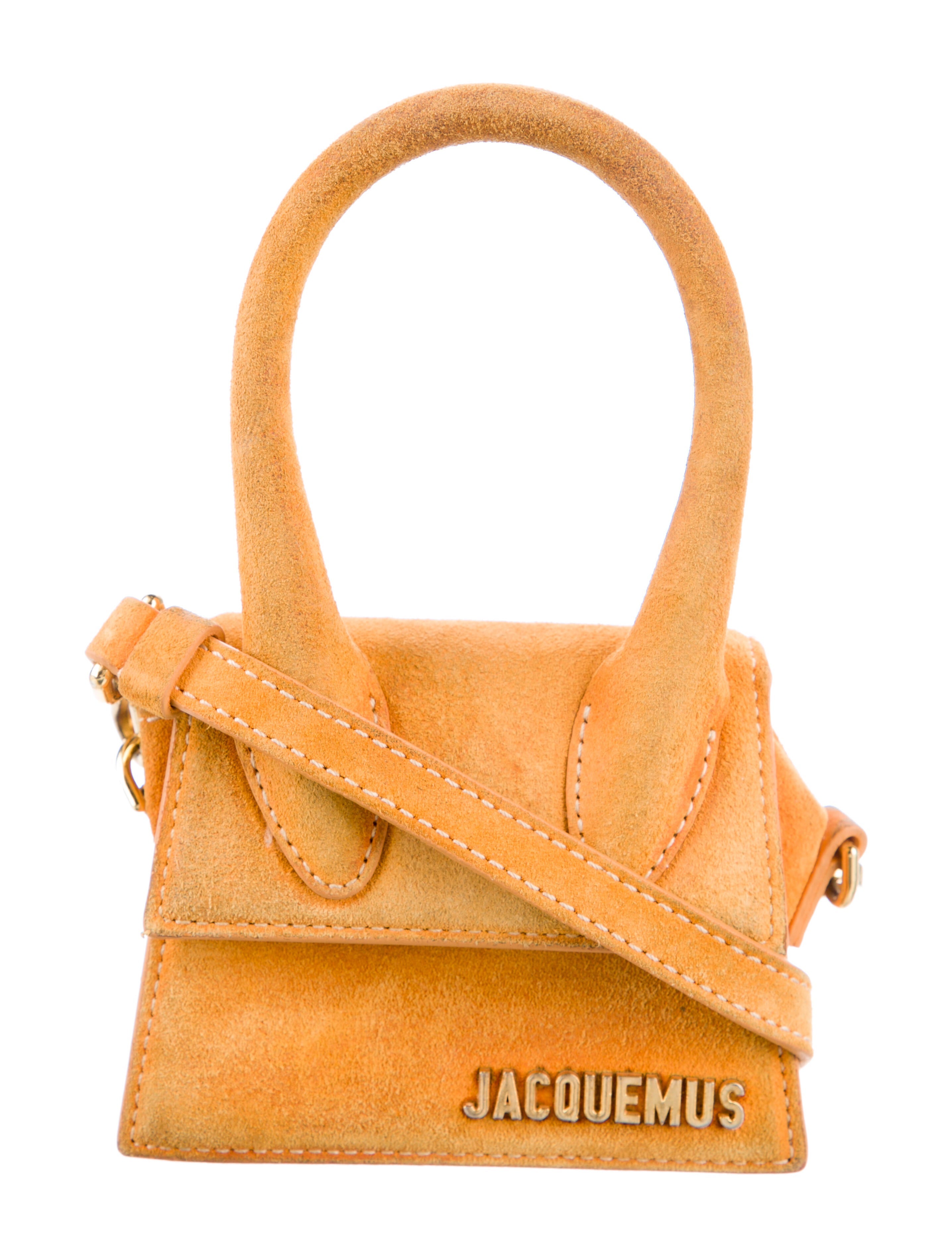 Jacquemus Suede Crossbody Bag Orange Crossbody Bags, Handbags