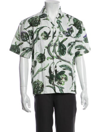 Jacquemus Floral Print Short Sleeve Shirt