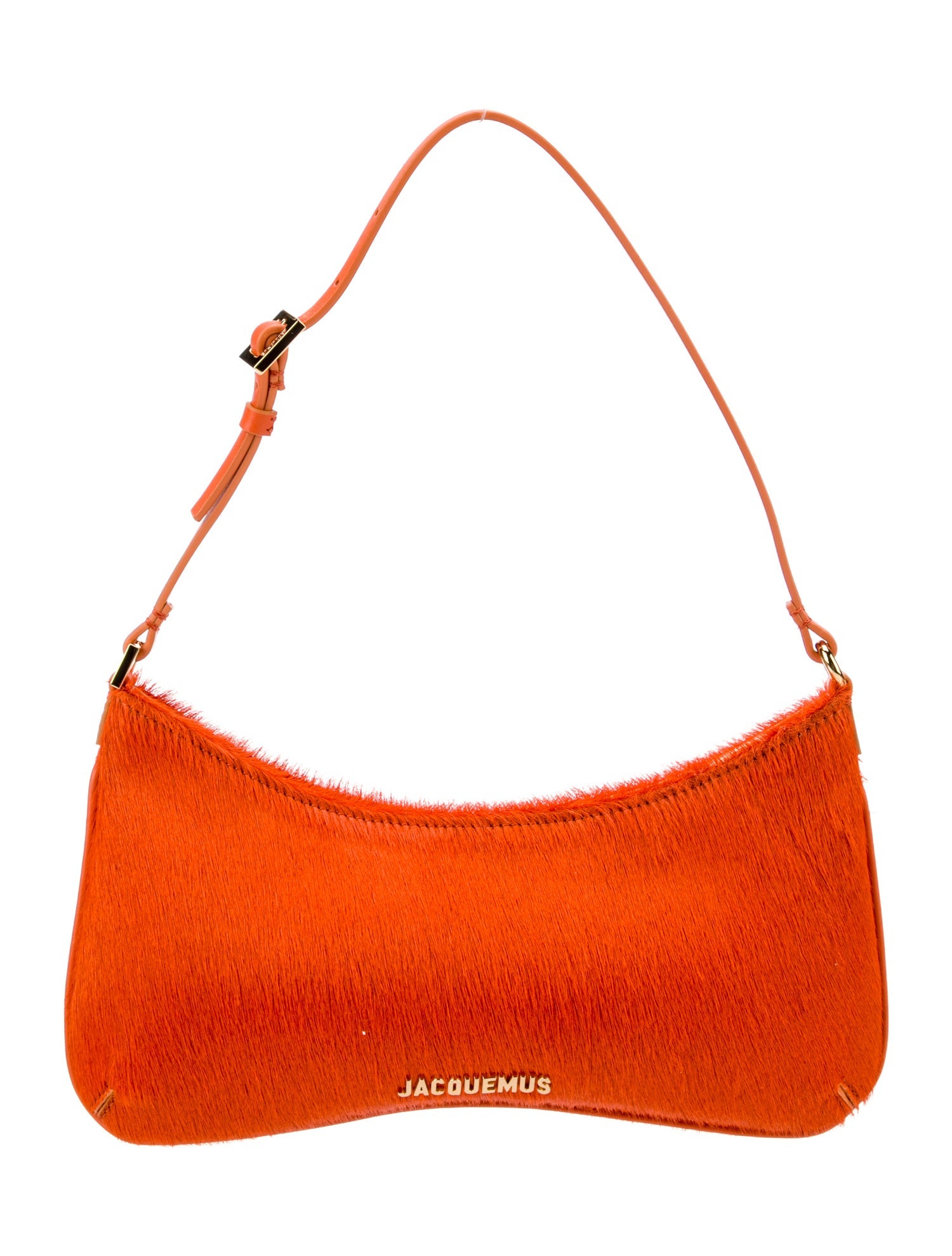 Jacquemus Leather Trim Ponyhair Shoulder Bag w/ Tags