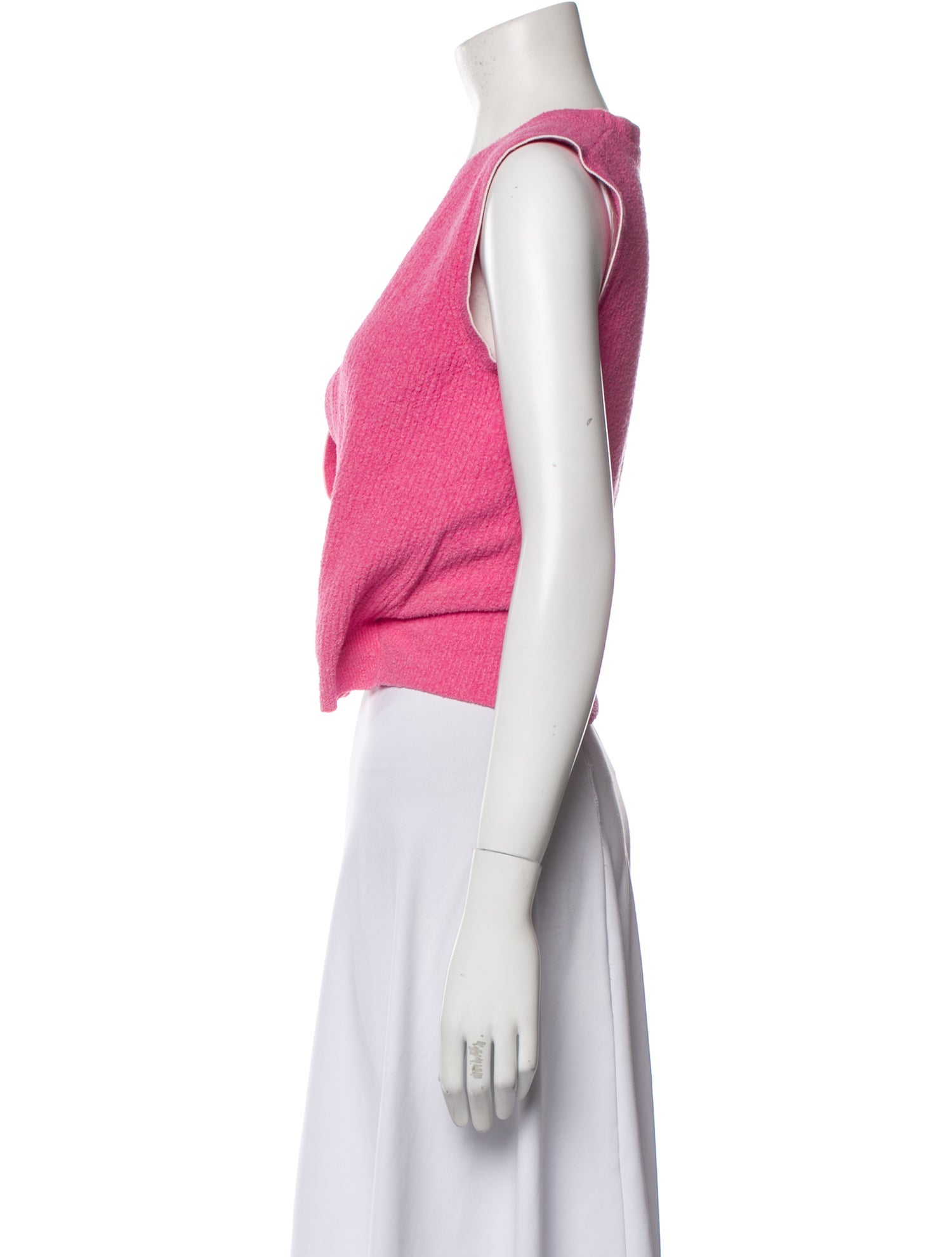 Jacquemus Bateau Neckline Sleeveless Crop Top