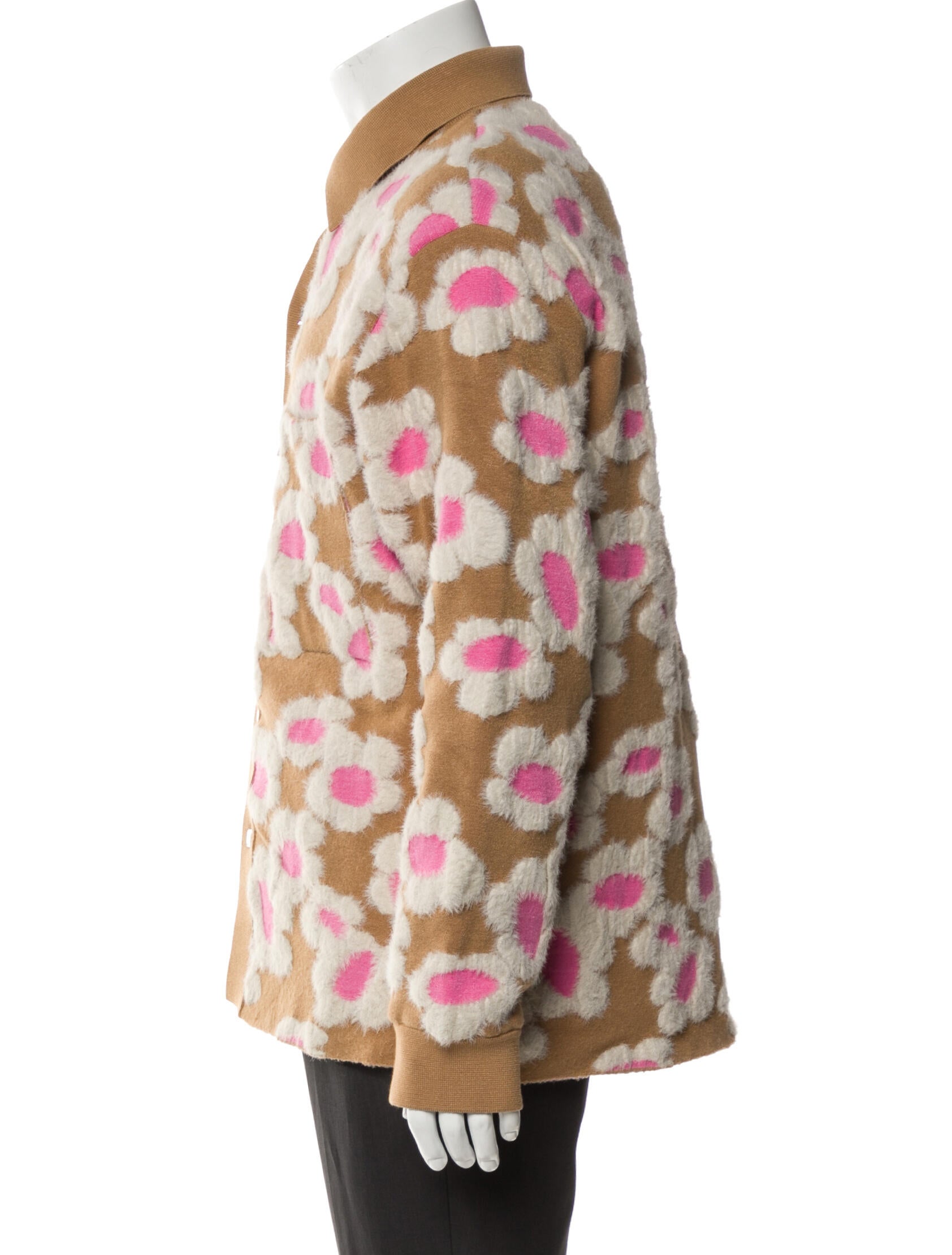 Jacquemus Floral Print Collar Cardigan