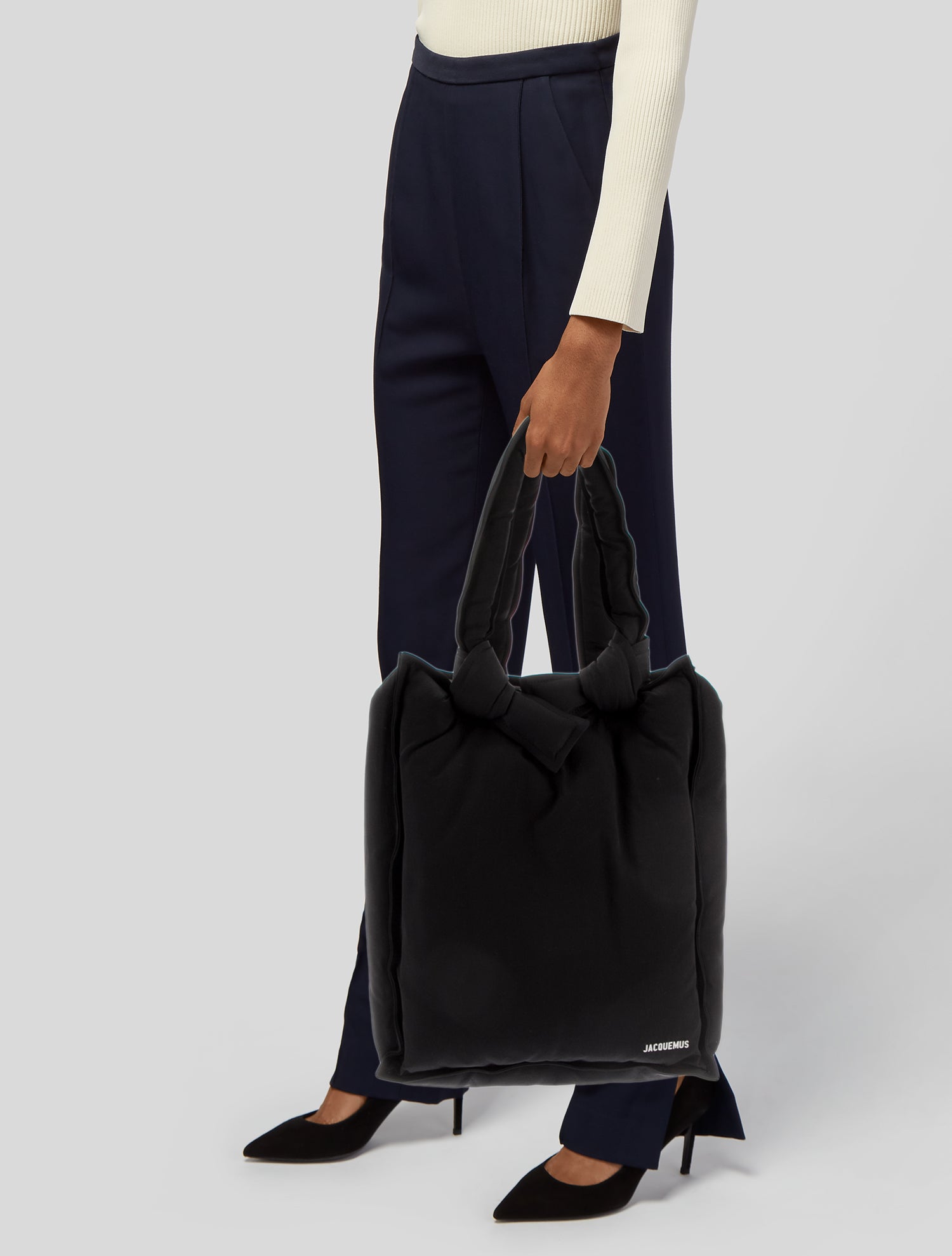 Jacquemus Nylon Tote Bag - Black Totes, Handbags - WJQ48597