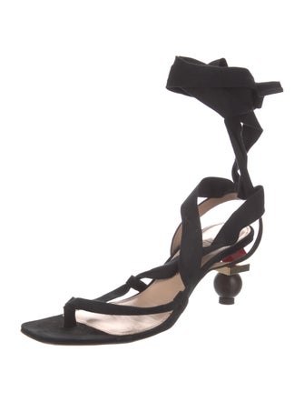 Jacquemus Canvas Gladiator Sandals