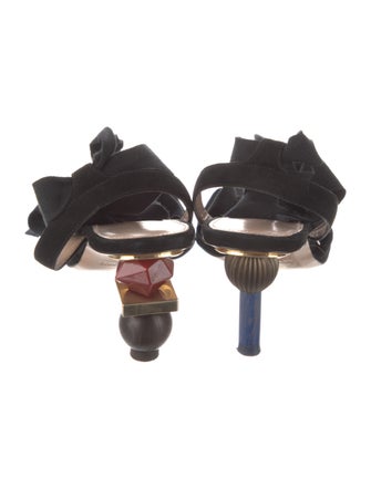 Jacquemus Canvas Gladiator Sandals