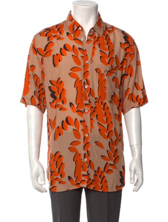Jacquemus Floral Print Short Sleeve Shirt