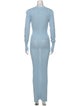 Jacquemus Crew Neck Long Dress