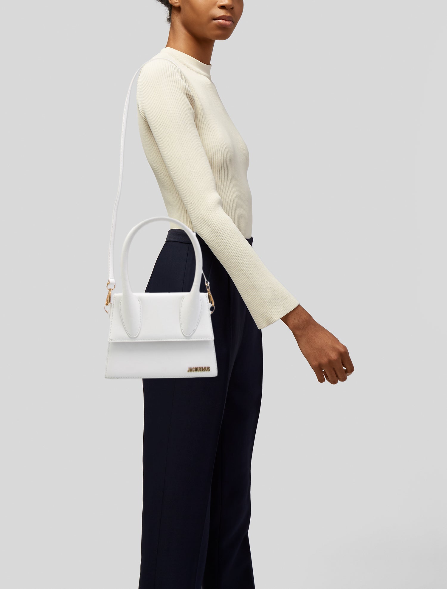 Jacquemus Leather Top Handle Bag