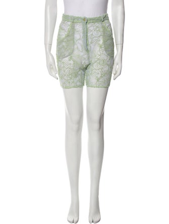 Jacquemus Lace Pattern Mini Shorts