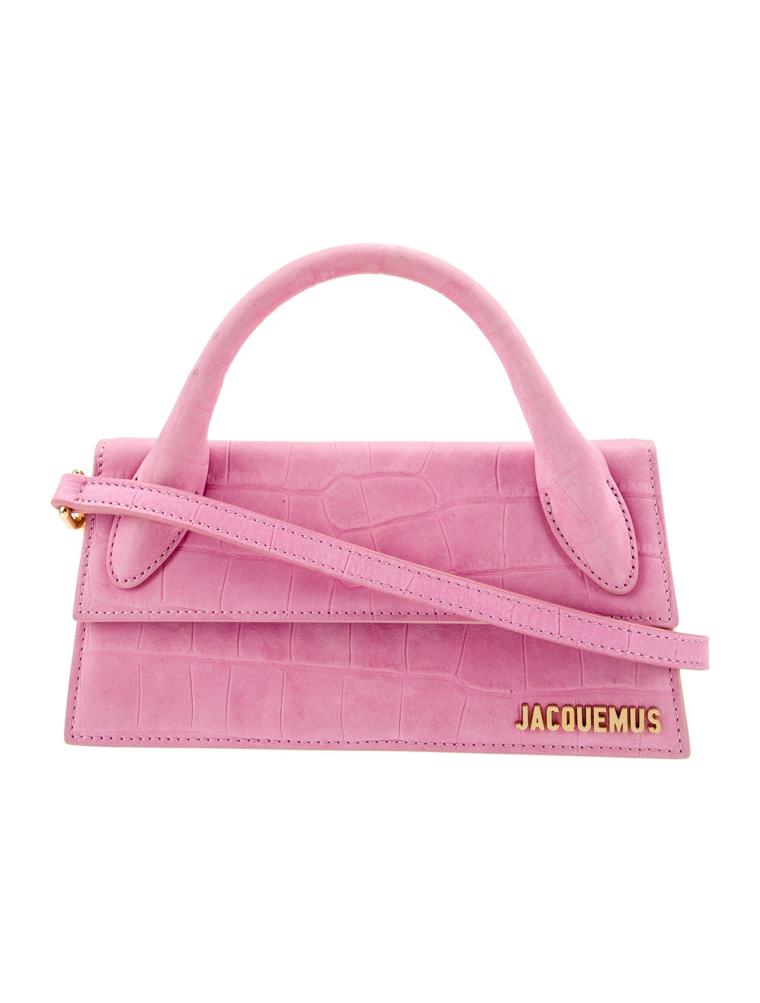 Jacquemus Suede Top Handle Bag