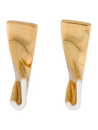 Jacquemus Enamel ''The J' Drop Earrings