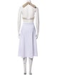 Jacquemus Linen Square Neckline Crop Top