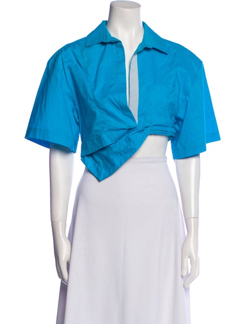 Jacquemus Short Sleeve Crop Top