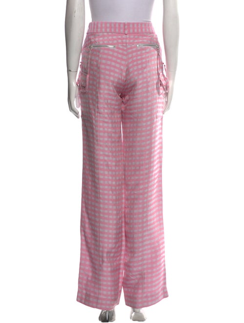 Jacquemus Plaid Print Wide Leg Pants