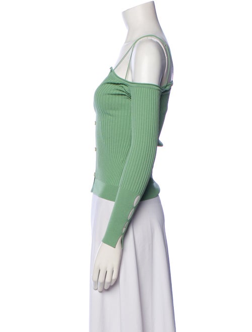 Jacquemus V-Neck Long Sleeve Button-Up Top