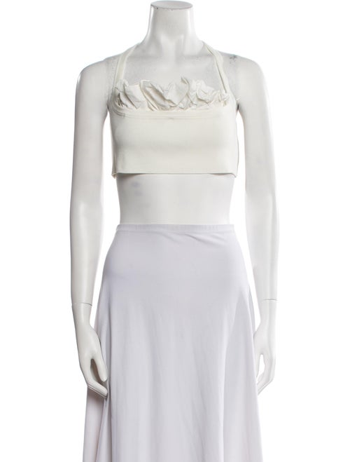 Jacquemus Halterneck Sleeveless Crop Top