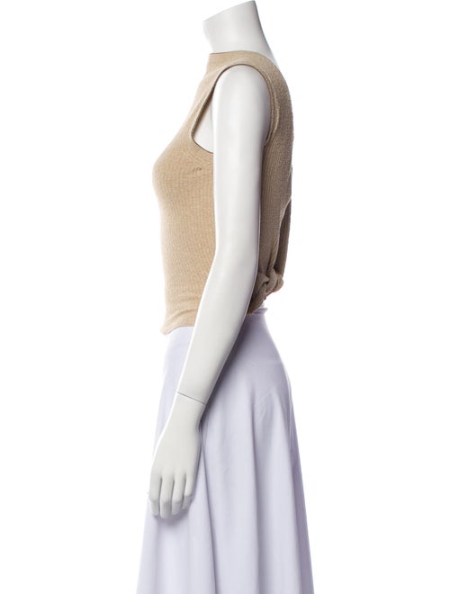 Jacquemus Bateau Neckline Sleeveless Crop Top