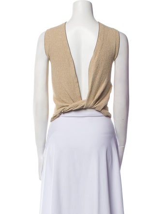 Jacquemus Bateau Neckline Sleeveless Crop Top