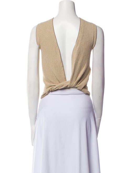 Jacquemus Bateau Neckline Sleeveless Crop Top