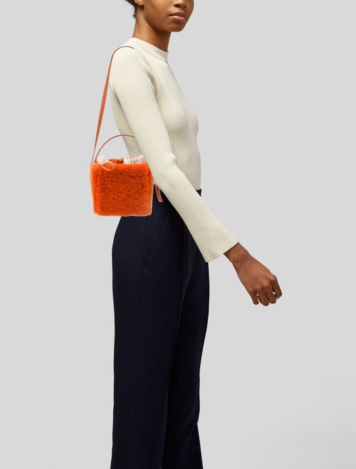 Jacquemus Faux Fur Top Handle Bag