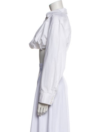 Jacquemus Long Sleeve Crop Top