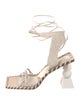 Jacquemus Leather Striped Gladiator Sandals