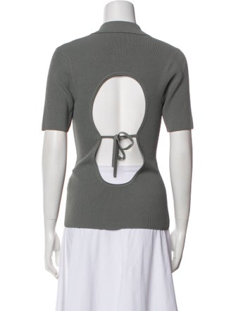 Jacquemus Angora V-Neck Polo