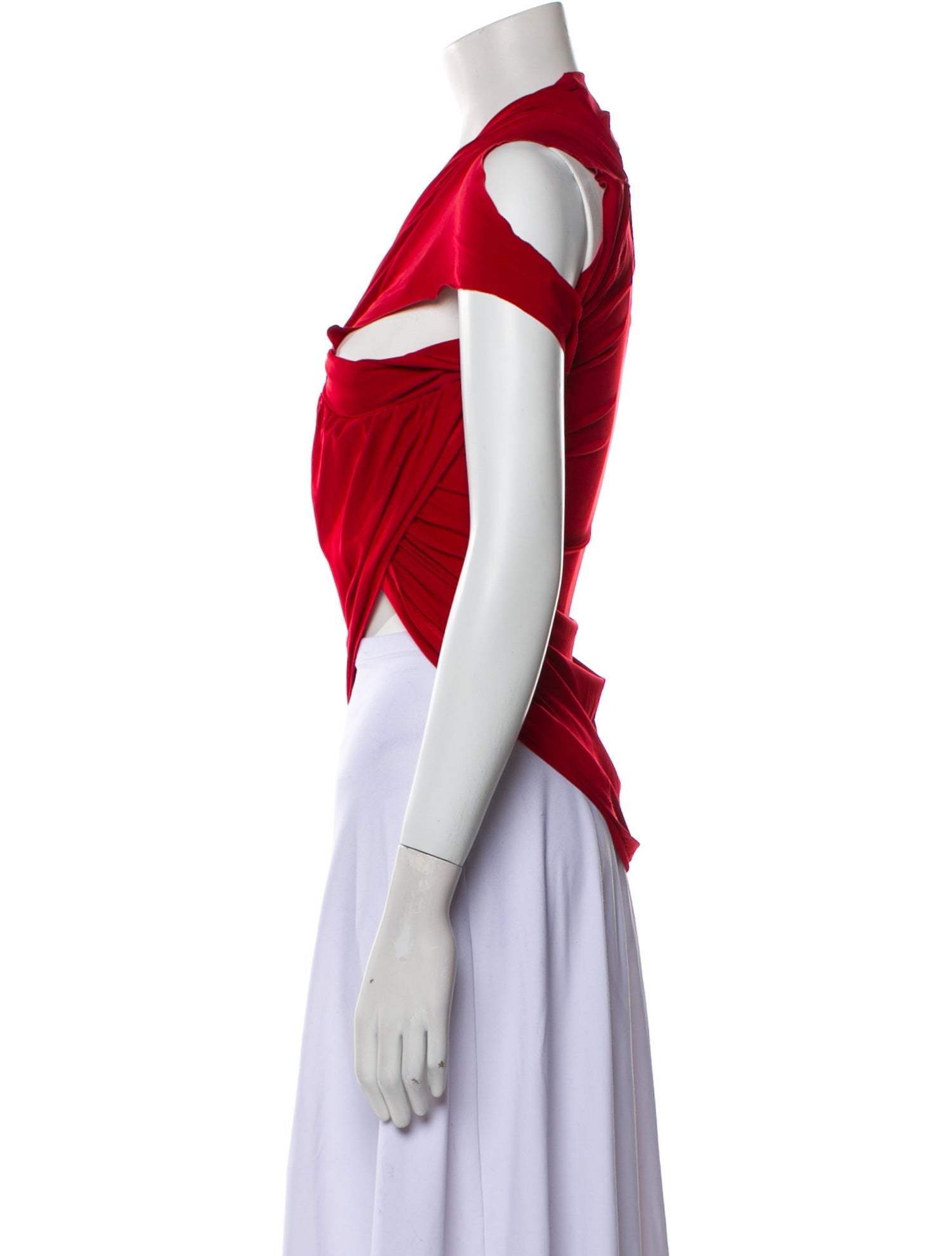 Jacquemus V-Neck Sleeveless Crop Top