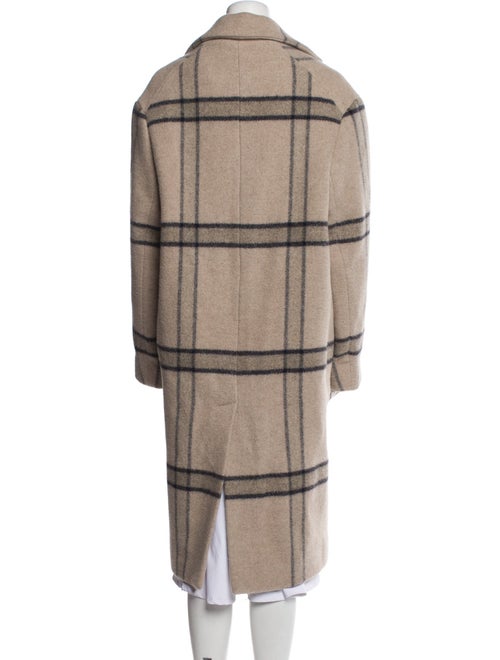 Jacquemus Virgin Wool Plaid Print Trench Coat
