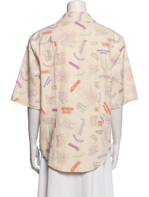 Jacquemus Printed Short Sleeve Button-Up Top