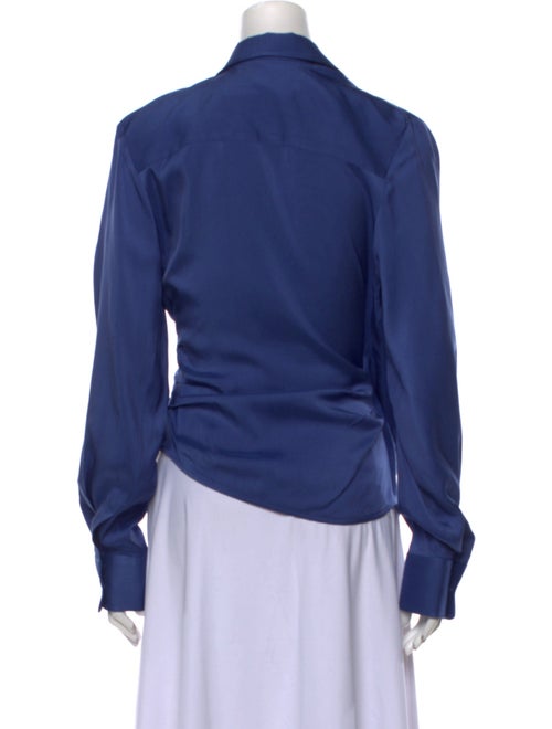 Jacquemus Plunge Neckline Long Sleeve Blouse