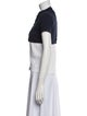 Jacquemus Mock Neck Short Sleeve Crop Top