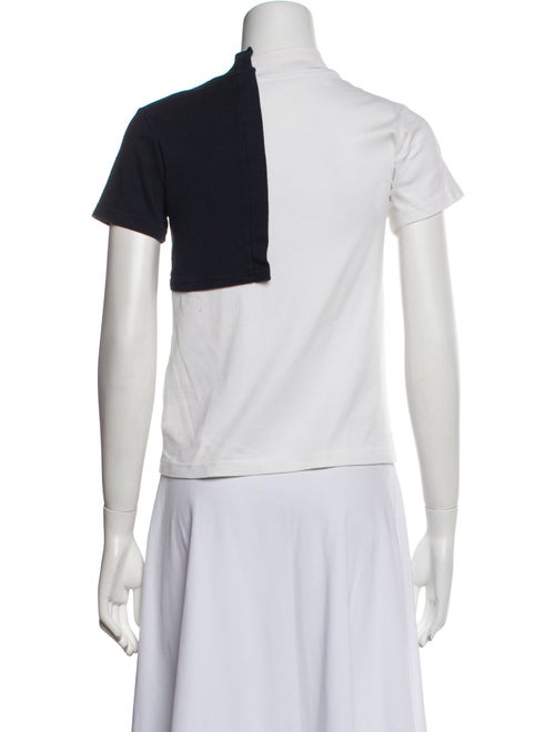 Jacquemus Mock Neck Short Sleeve Crop Top