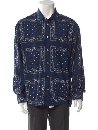 Jacquemus Paisley Print Long Sleeve Shirt