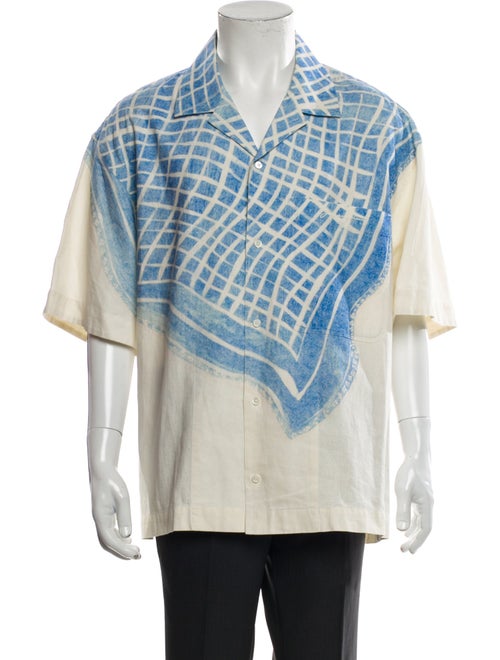 Jacquemus Plaid Print Short Sleeve Shirt