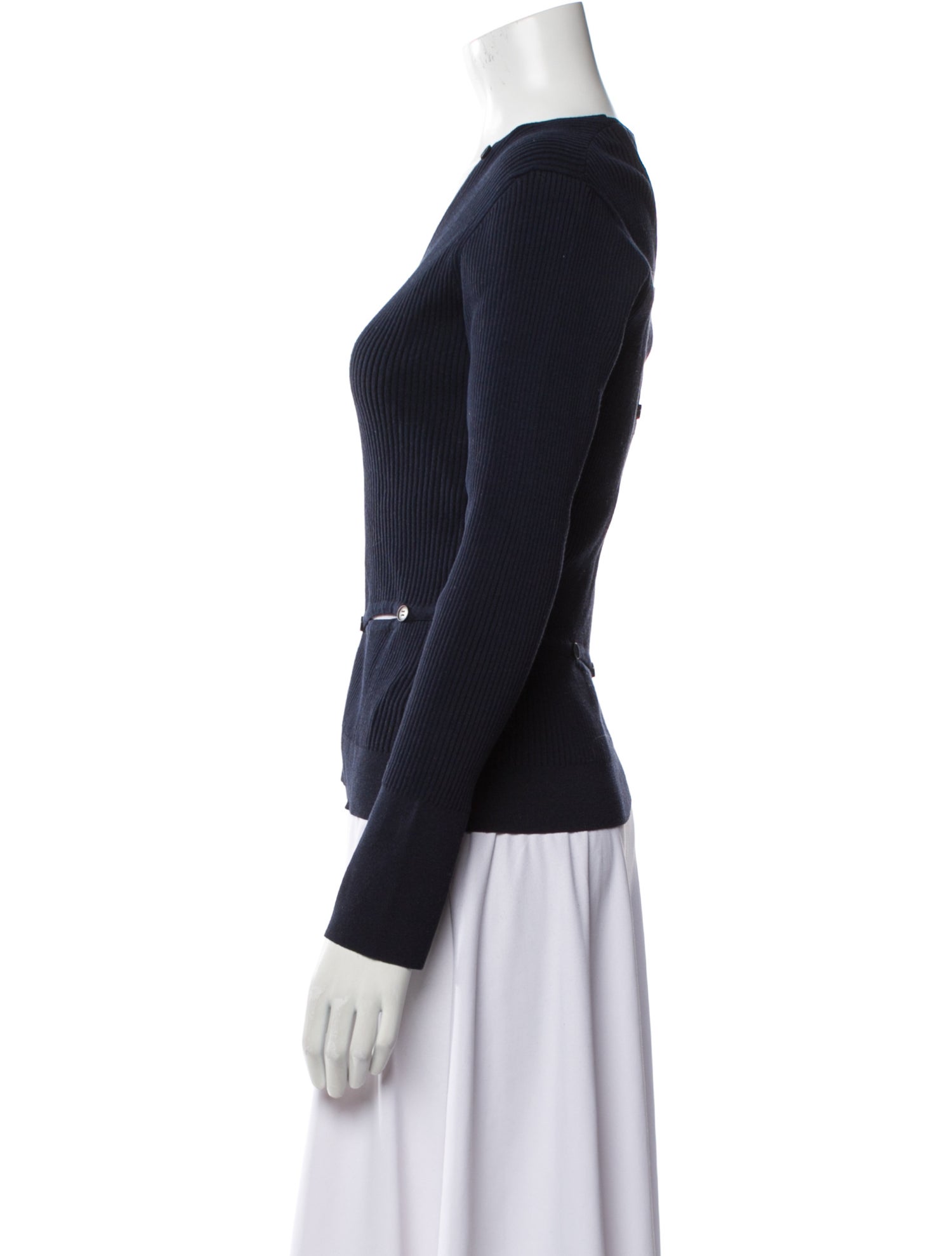 Jacquemus V-Neck Long Sleeve Top