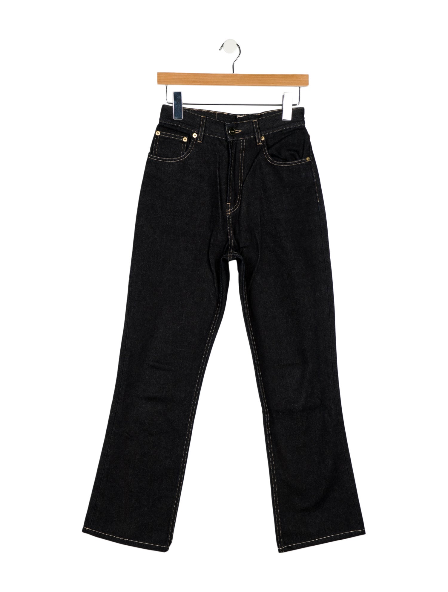 Jacquemus High-Rise Straight Leg Jeans