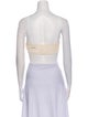 Jacquemus Square Neckline Sleeveless Crop Top