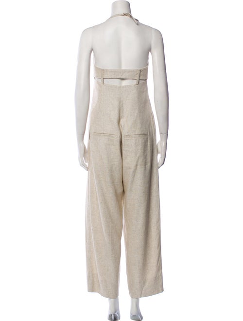 Jacquemus Linen Halterneck Jumpsuit