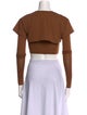 Jacquemus Crew Neck Short Sleeve Crop Top