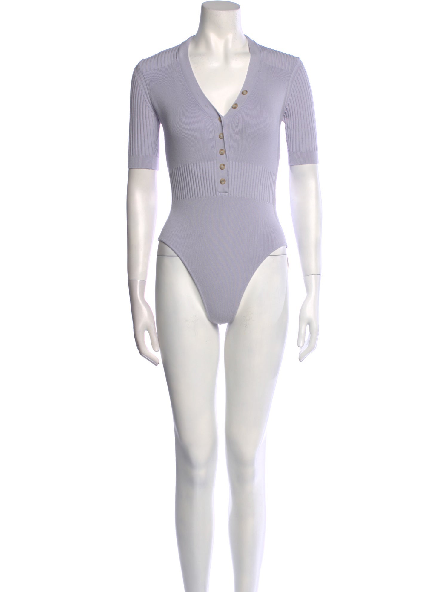Jacquemus V-Neck Short Sleeve Bodysuit