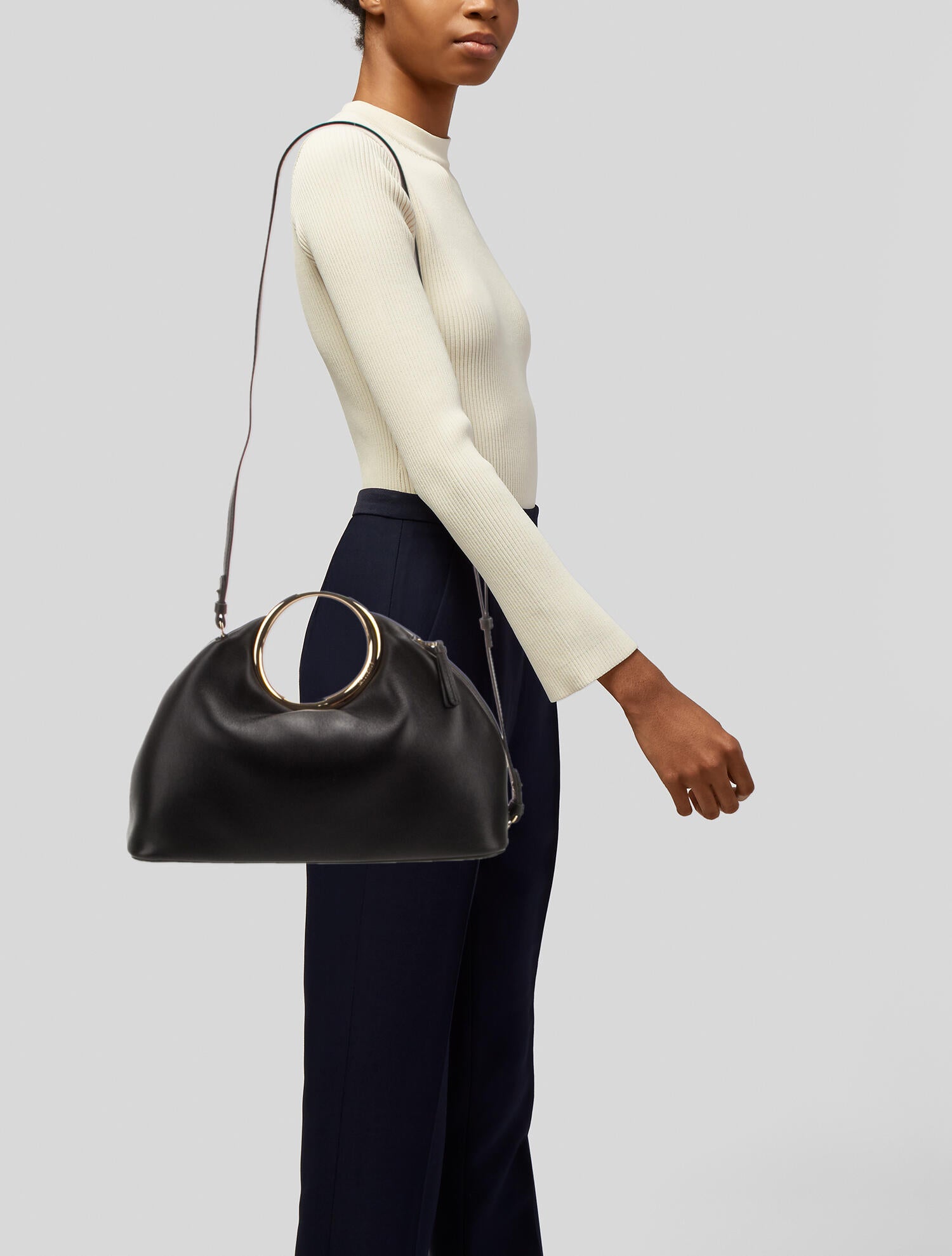 Jacquemus Leather Top Handle Bag
