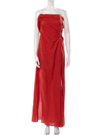 Jacquemus Square Neckline Long Dress