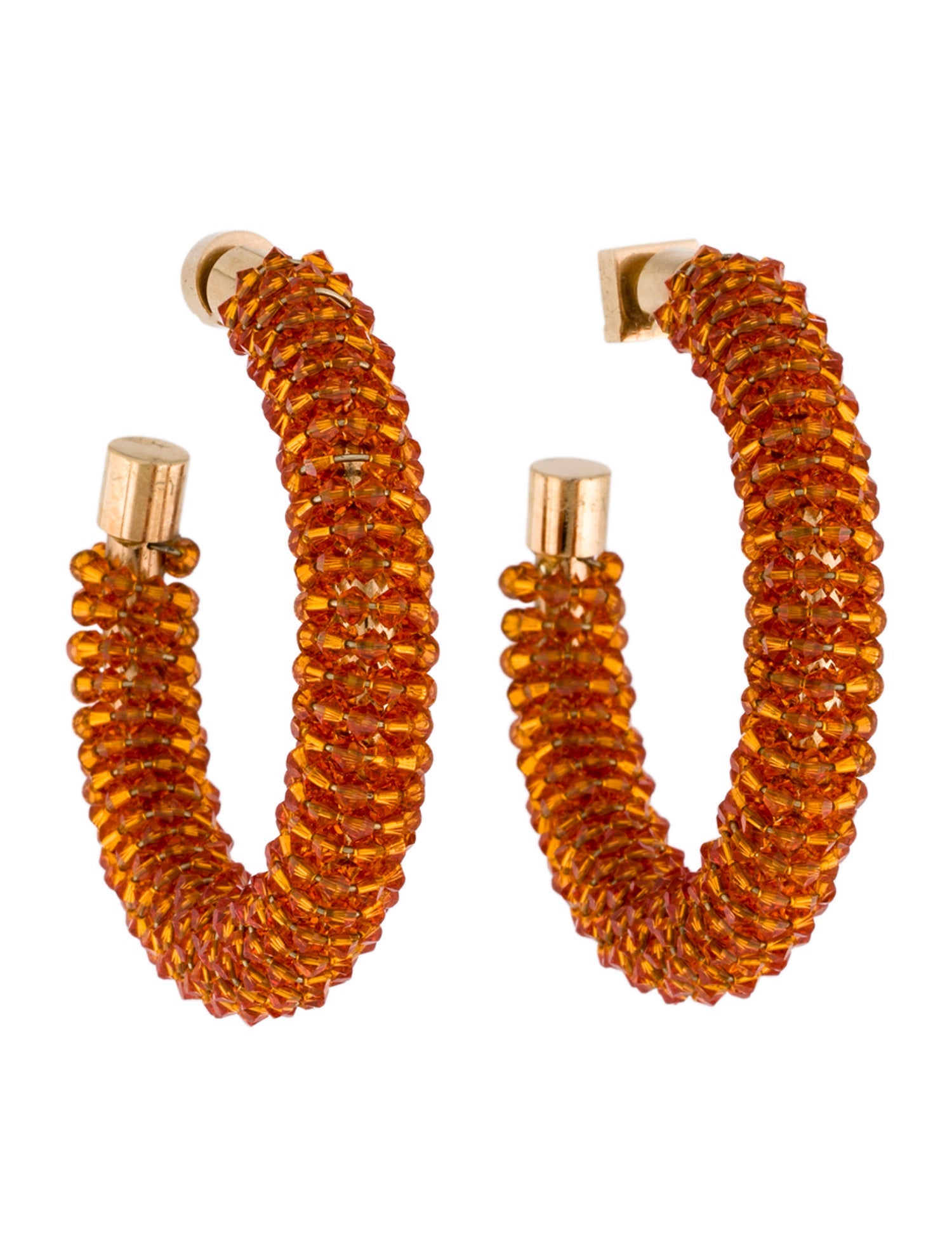 Jacquemus 'Creoles Brila' Beaded Hoop Earrings